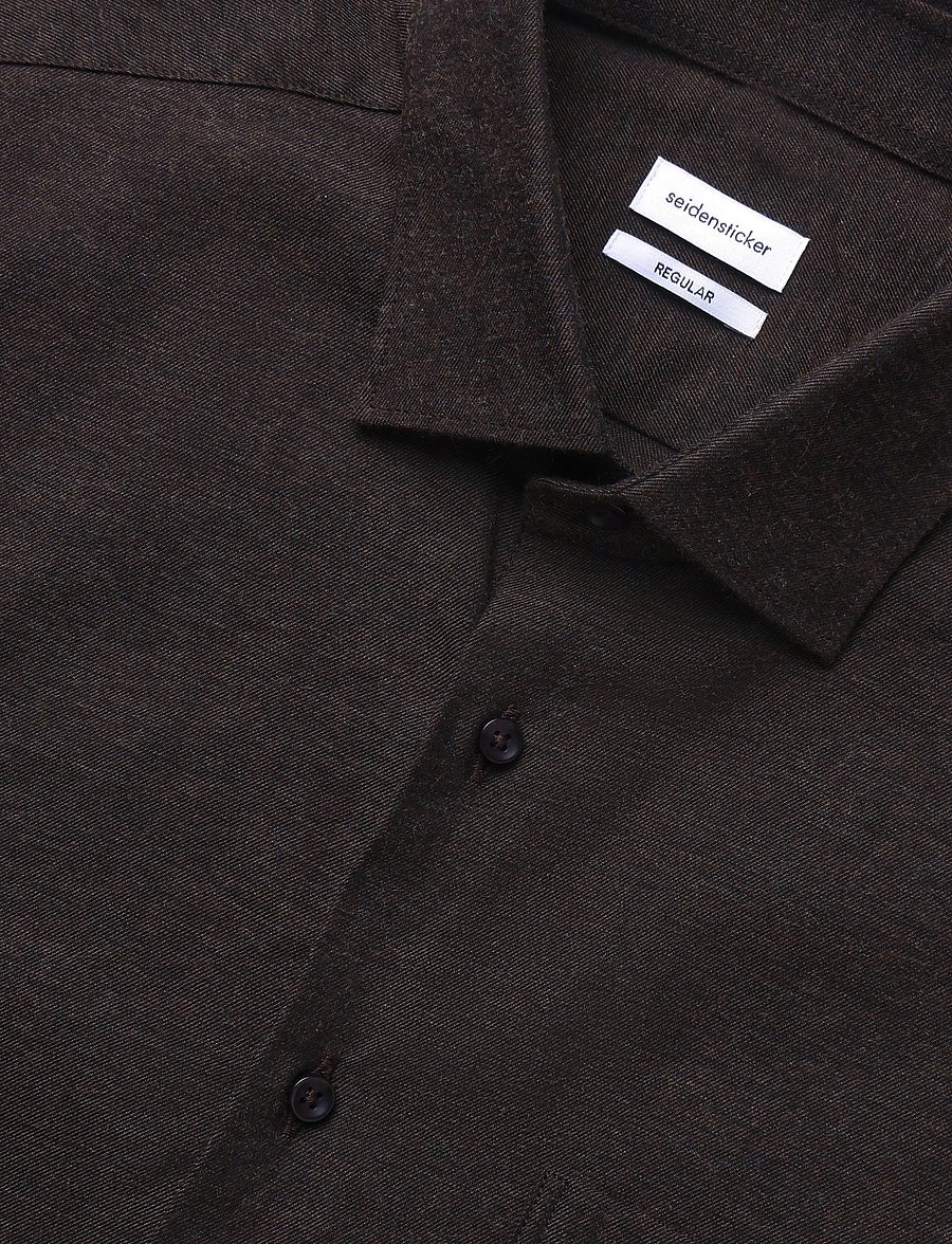 Seidensticker - Business shirt Regular - formal shirts - dark brown - 5
