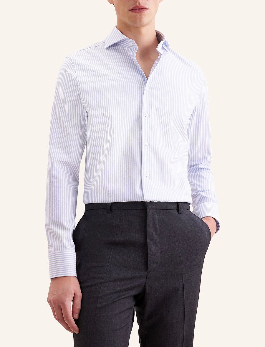 Seidensticker - Business shirt Slim - formal shirts - mid blue - 0