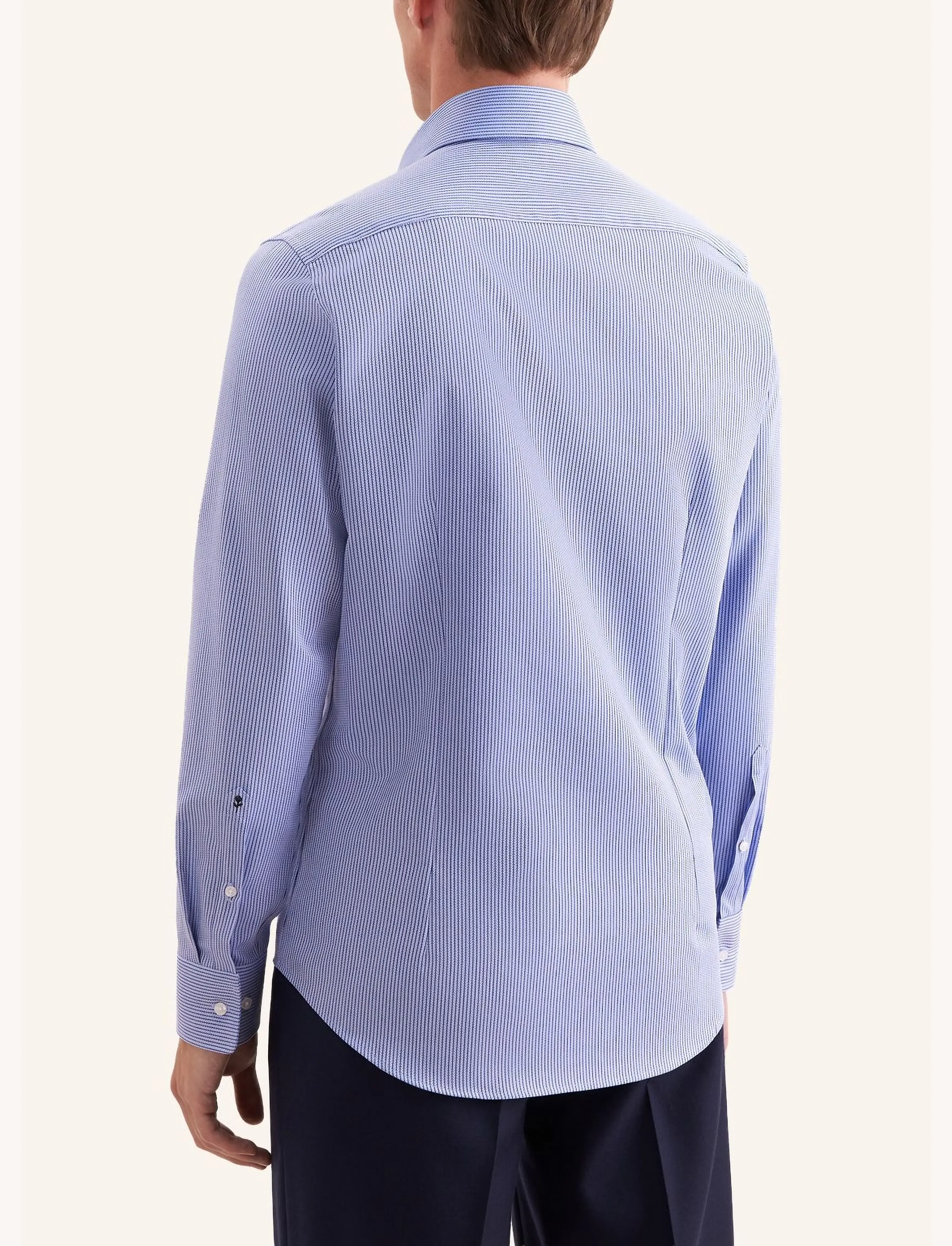 Seidensticker - Business shirt Slim - triibulised särgid - mid blue - 3