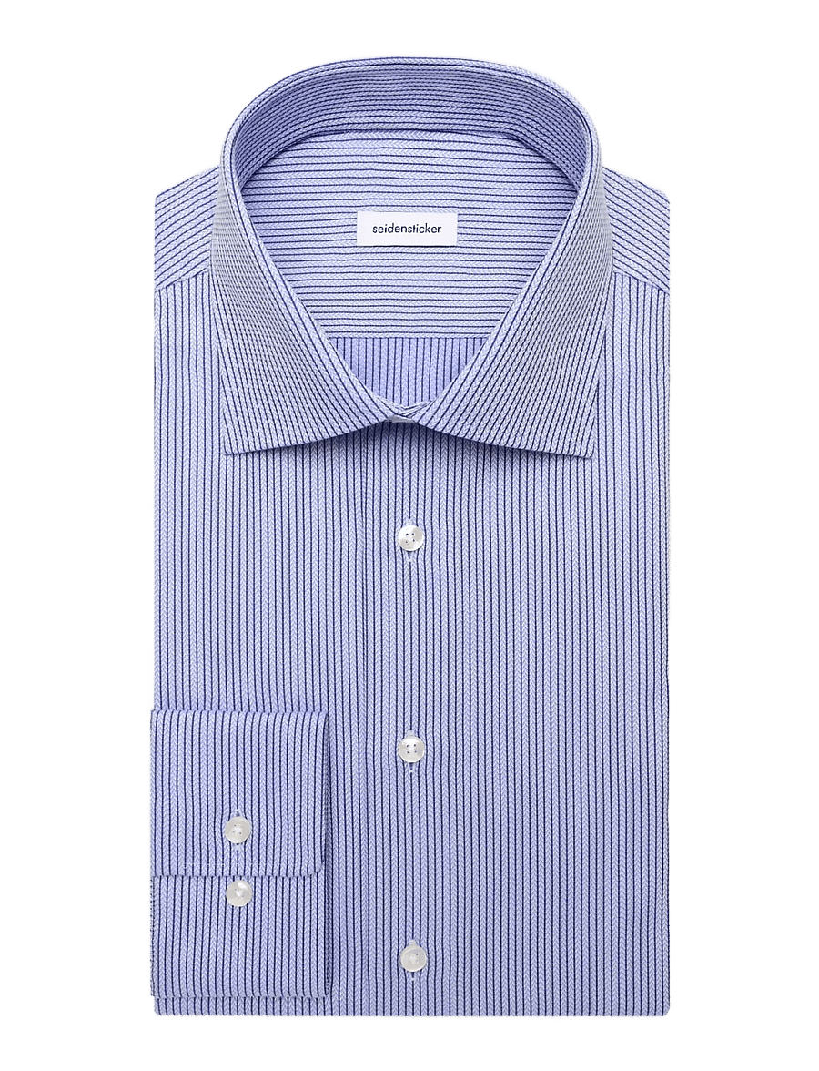 Seidensticker - Business shirt Slim - triibulised särgid - mid blue - 2