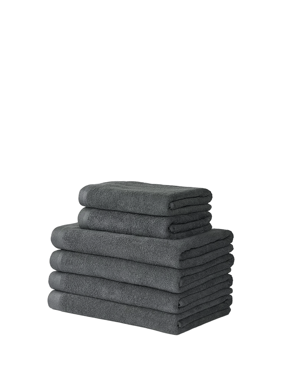 Sekan Studio - Towel Bundle - Set of 6 - Antracit - badetücher - antracit - 1