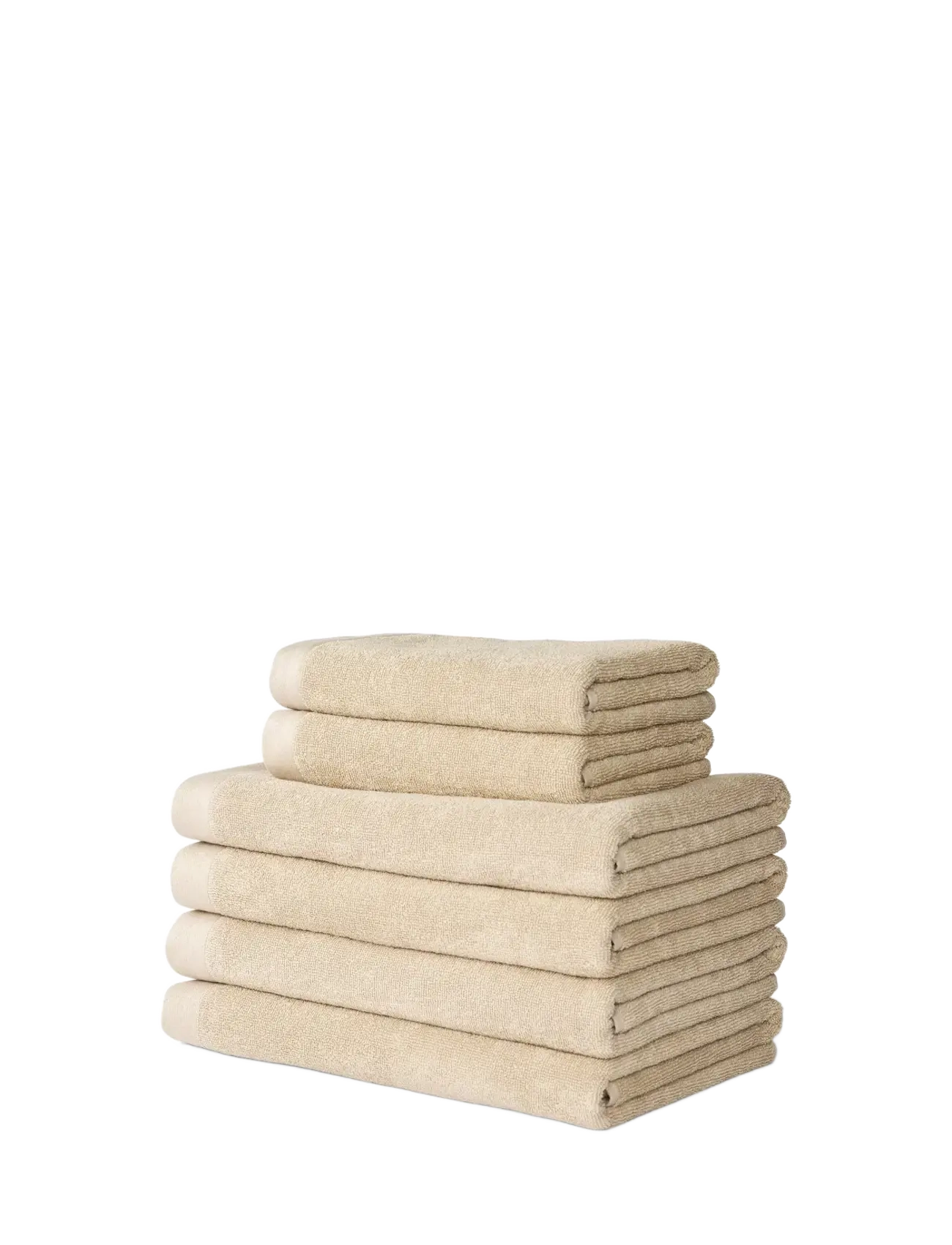 Sekan Studio Towel Bundle - Set of 6 - Sable - Textilier - SABLE / cream