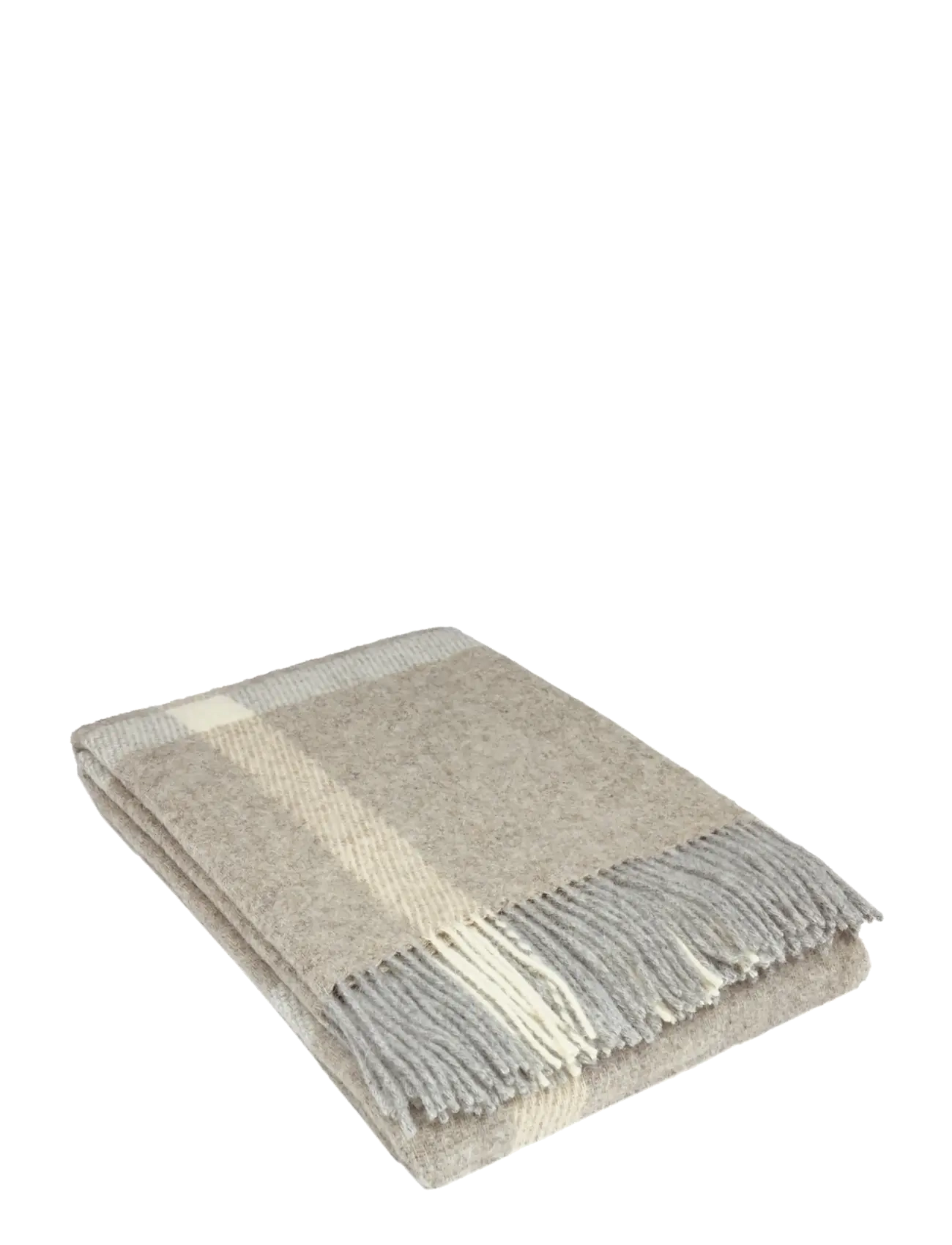 Sekan Studio Plaid 140X200, Light Grey / Natural, Tæppe og plaid, Beige, Str: 140X200