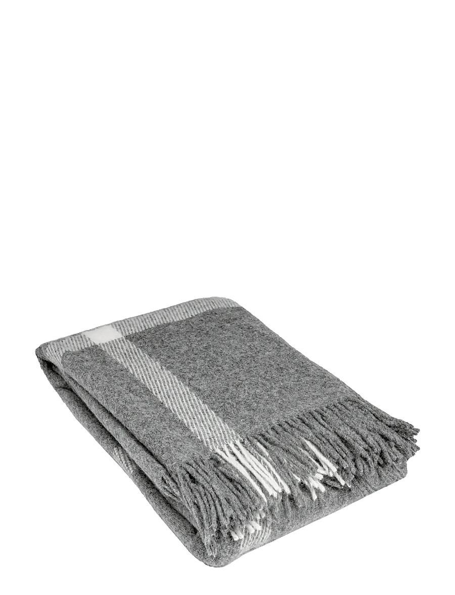 Sekan Studio - Plaid 140x200, Melange Grey - decken - melange grey - 0