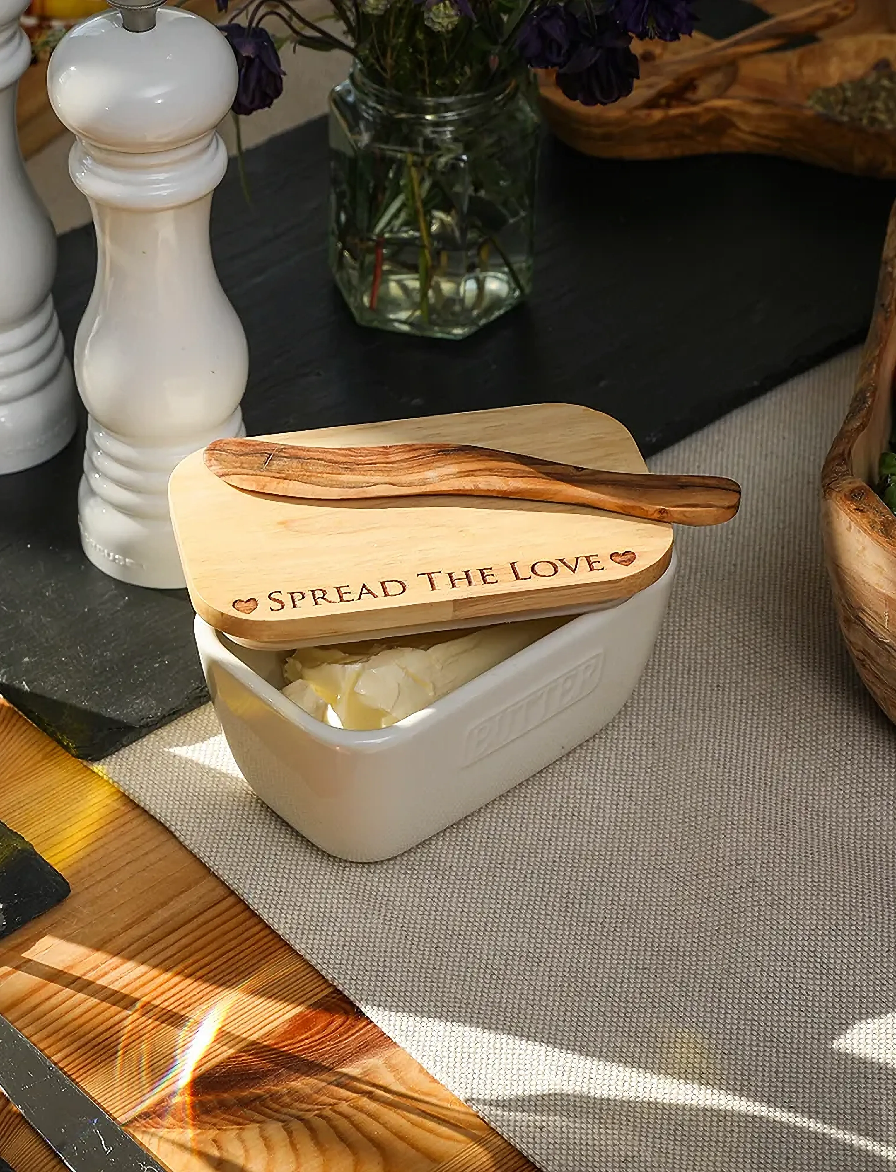 Selbrae House Smørskål, 14.5 cm, White, Køkkenopbevaring > Smørbægre, Unisex