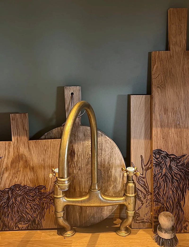 Selbrae House - Oak Paddle - Medium - servierplatten - brown - 3