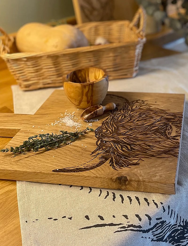 Selbrae House - Oak Paddle - Medium - servierplatten - brown - 5