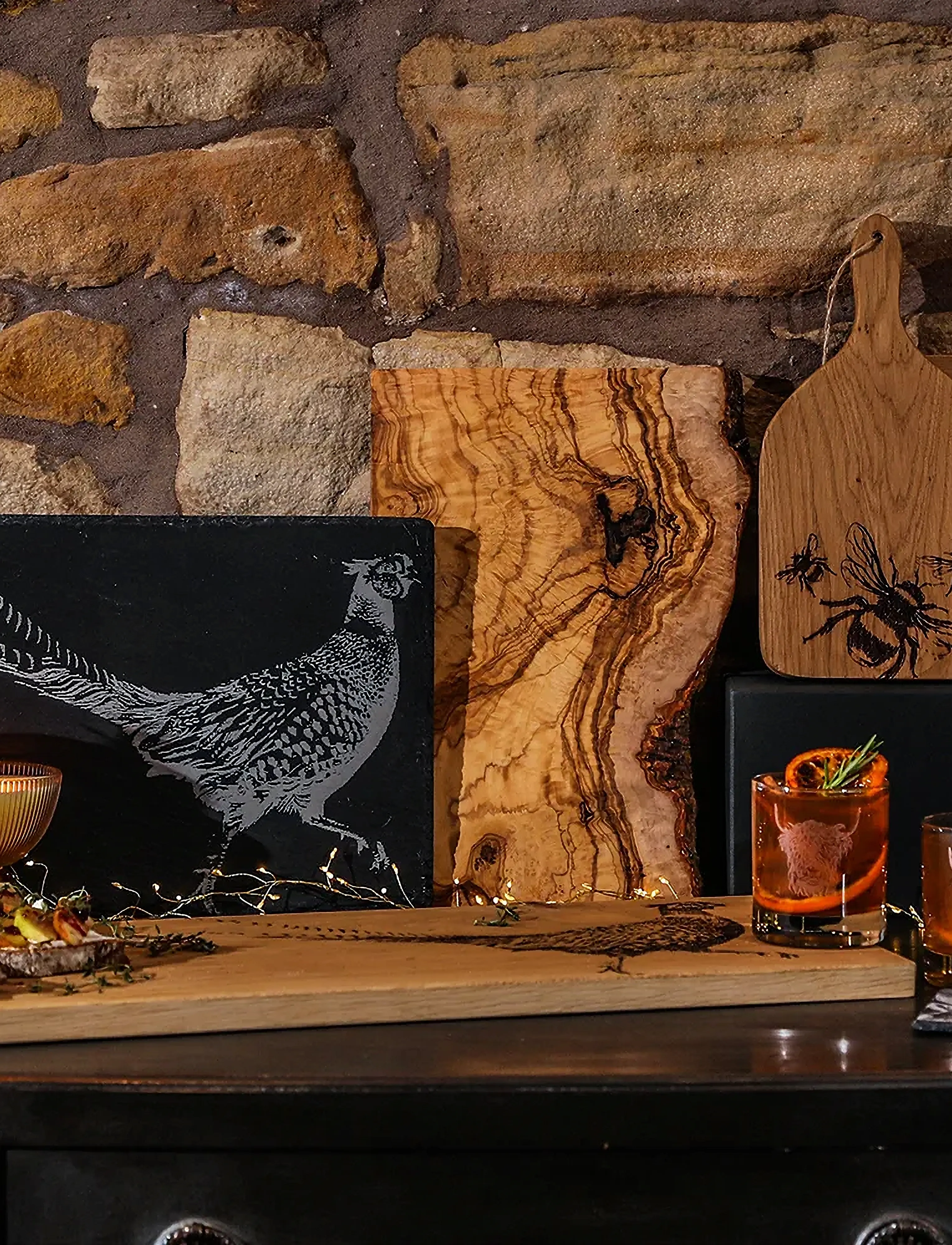 Selbrae House - Olive Wood Board - cutting boards - brown - 2