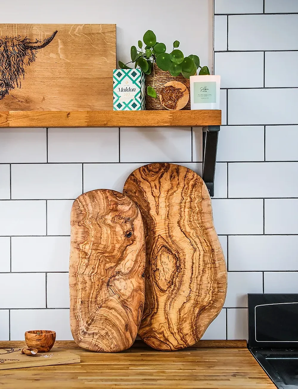 Selbrae House - Olive Wood Board - vaagnad ja roogade serveerimisalused - brown - 2