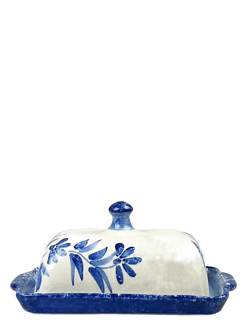 Selbrae House - Ceramic Butter Dish - blue - 1