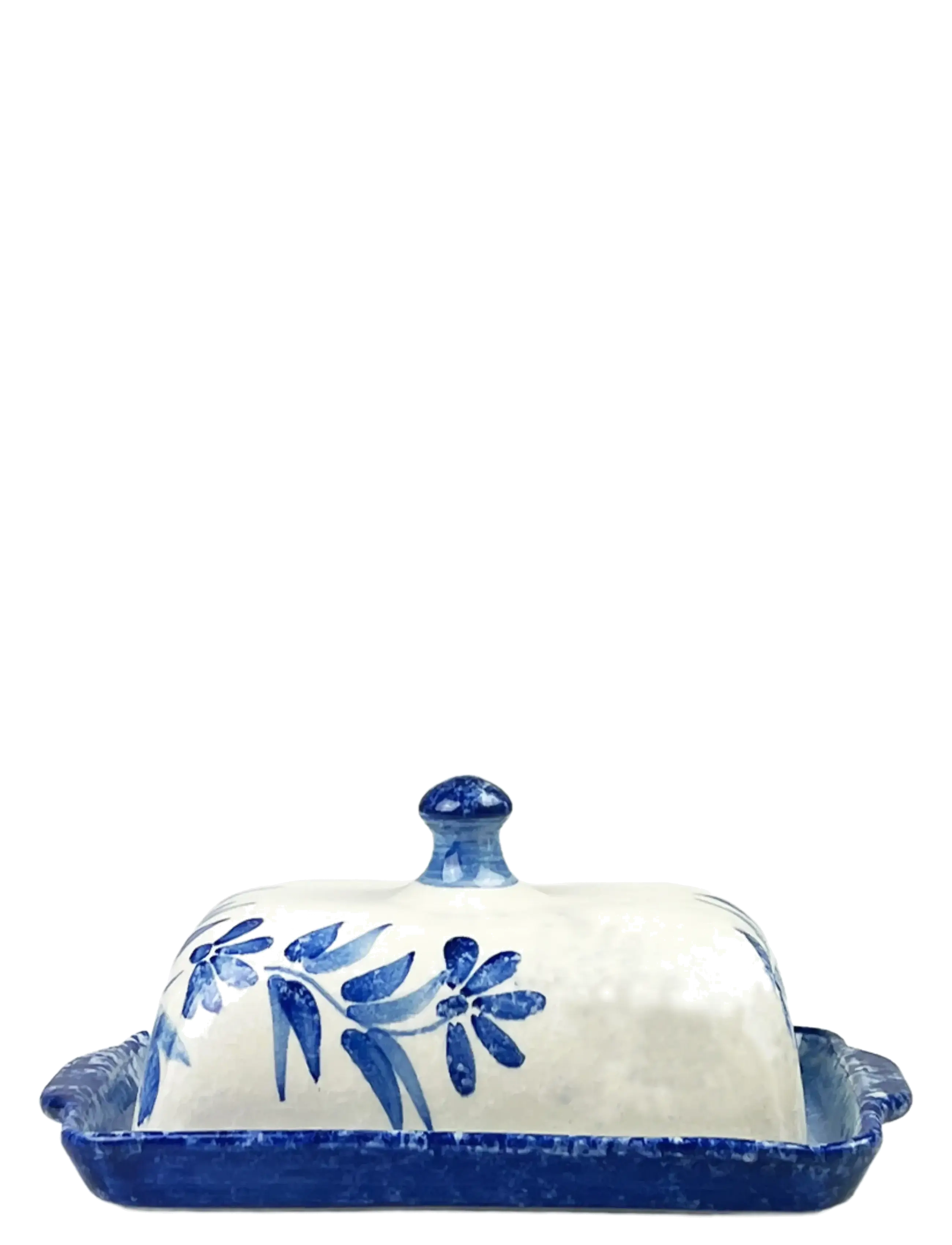 Selbrae House - Ceramic Butter Dish - blue - 1