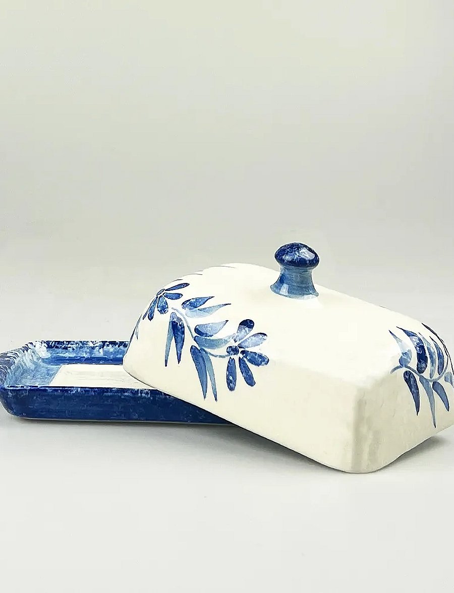Selbrae House - Ceramic Butter Dish - butterdosen - blue - 0