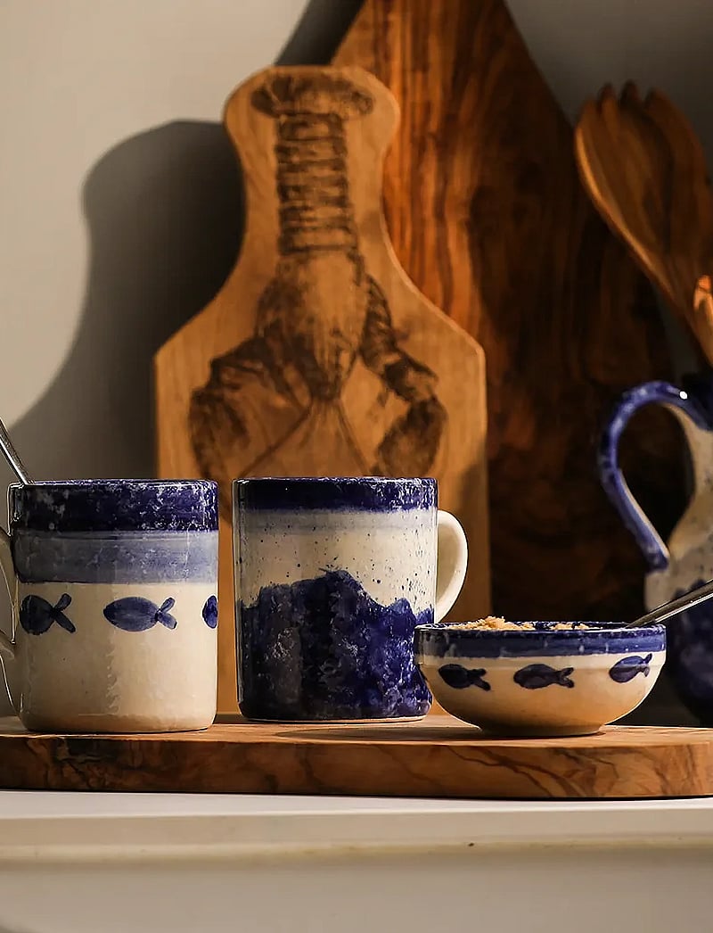 Selbrae House - Ceramic Dip Bowl - serving bowls - blue - 1