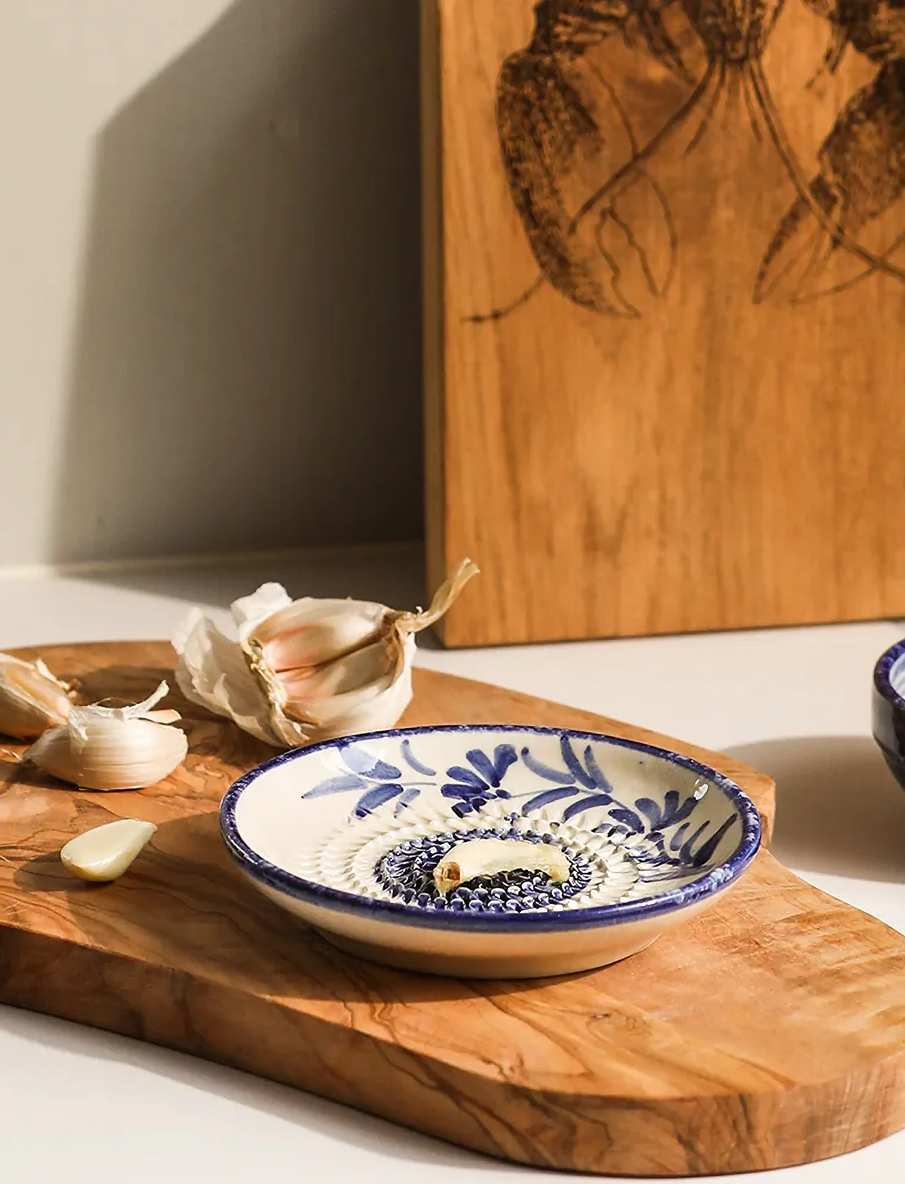 Selbrae House - Ceramic Garlic Grater - blue - 0