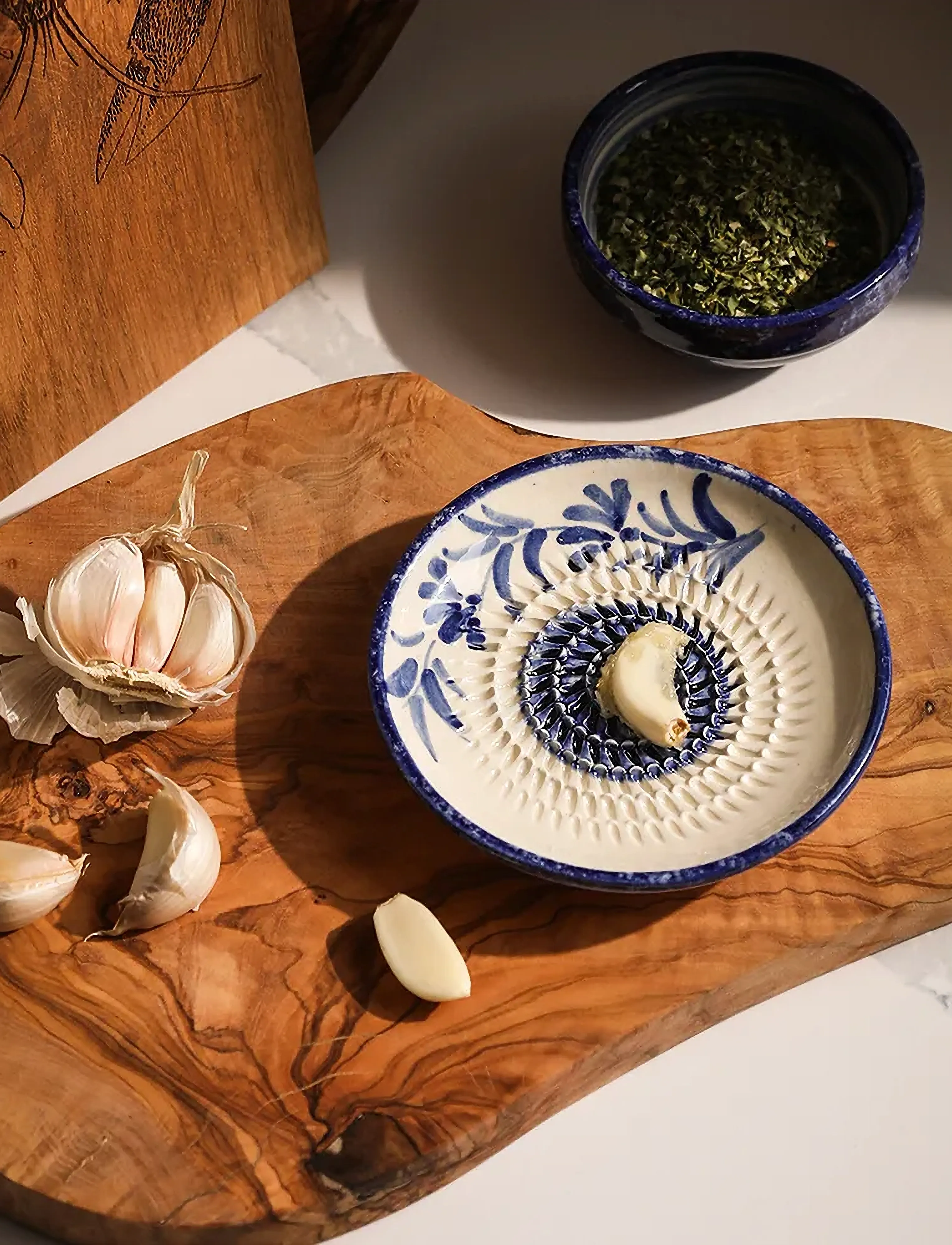 Selbrae House - Ceramic Garlic Grater - blue - 3