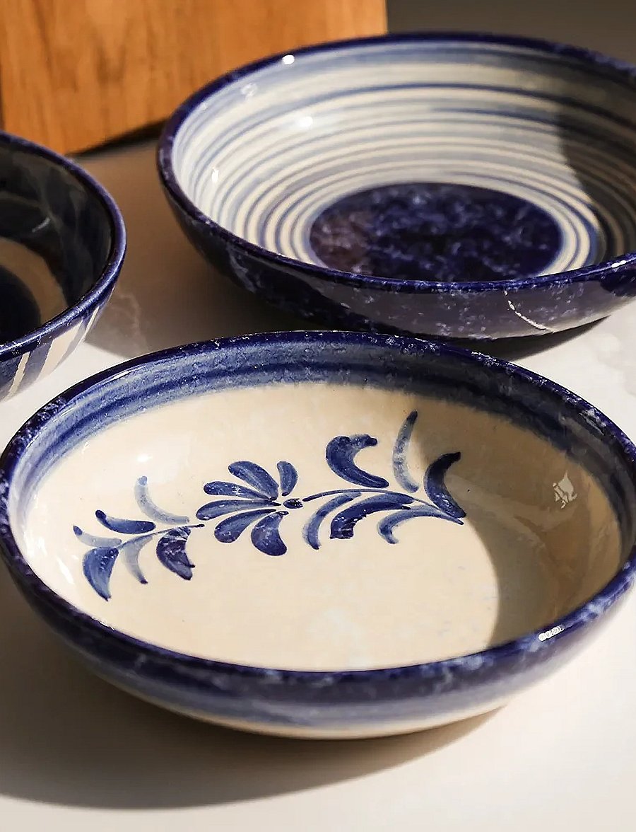 Selbrae House - Ceramic Serving Bowl - servierschalen - blue - 0