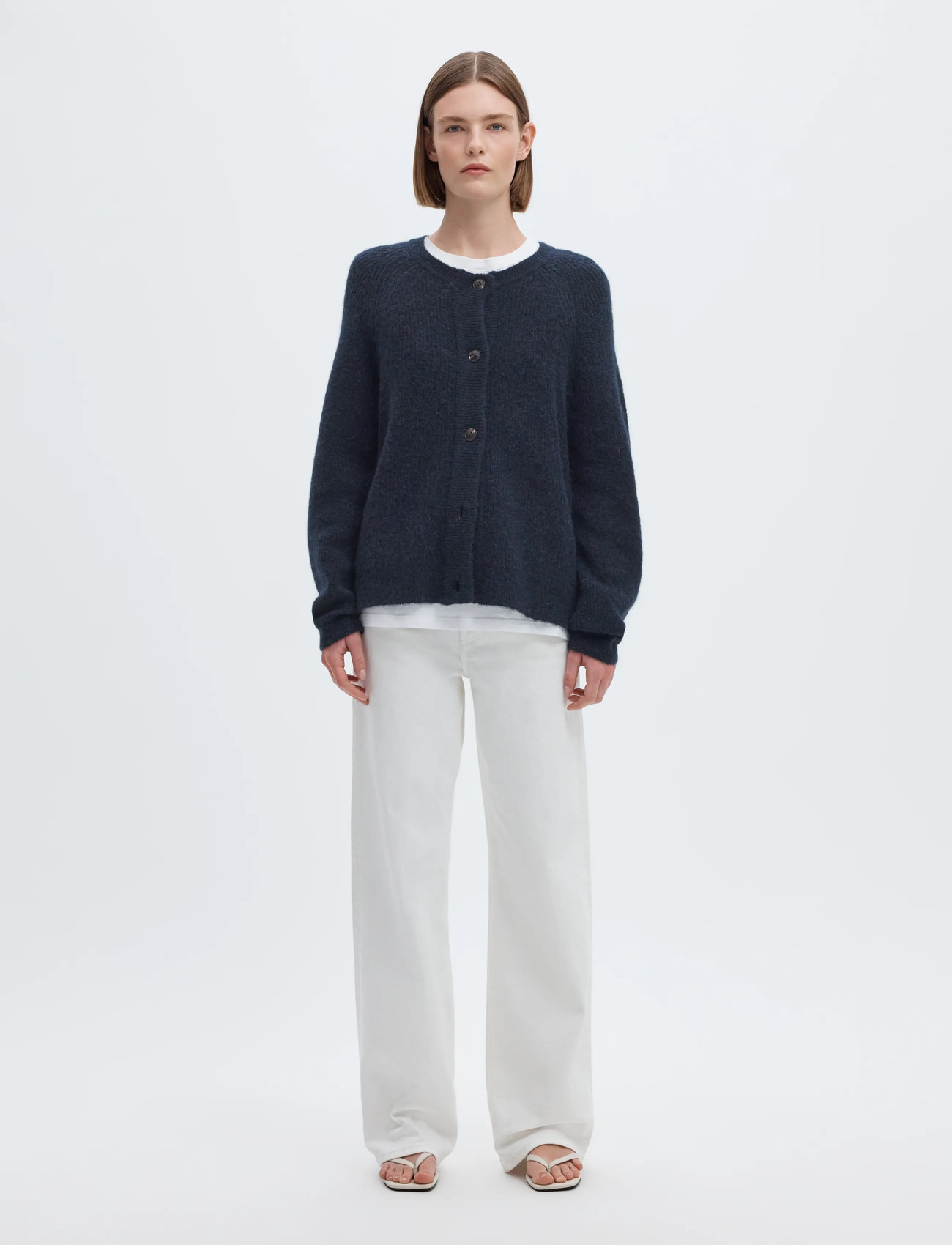 Slflulu LS knit short cardigan 7