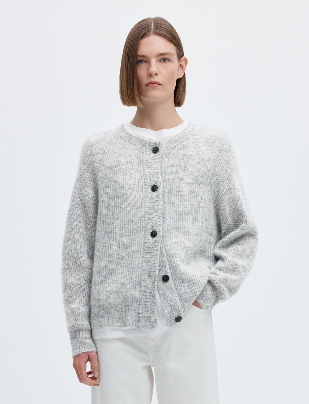 Slflulu LS knit short cardigan 5
