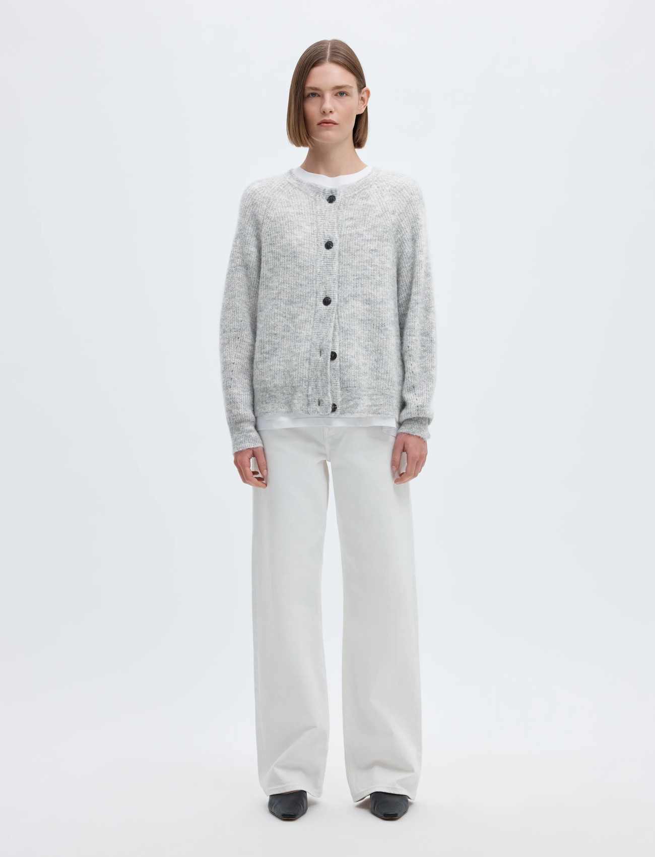 Slflulu LS knit short cardigan 7
