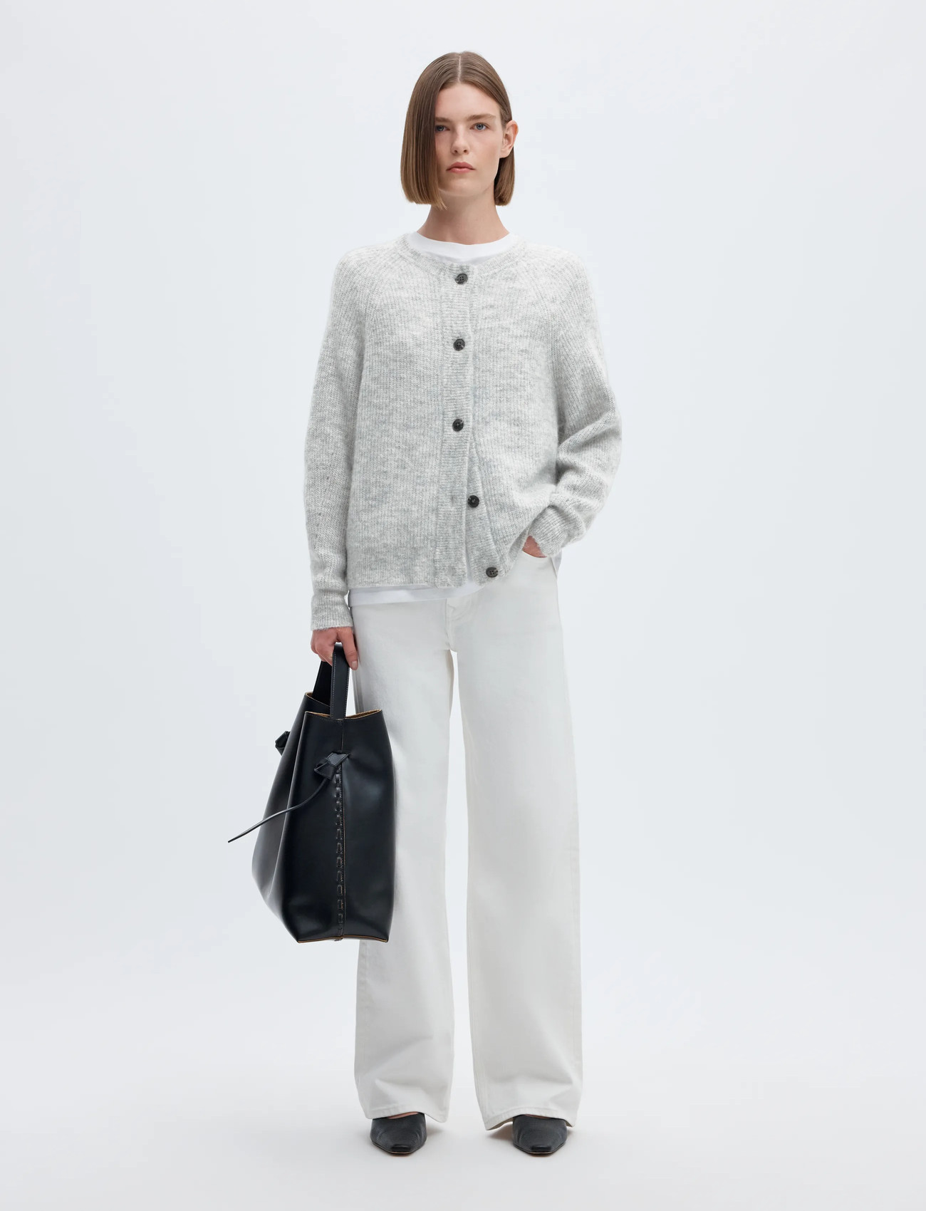 Slflulu LS knit short cardigan 9