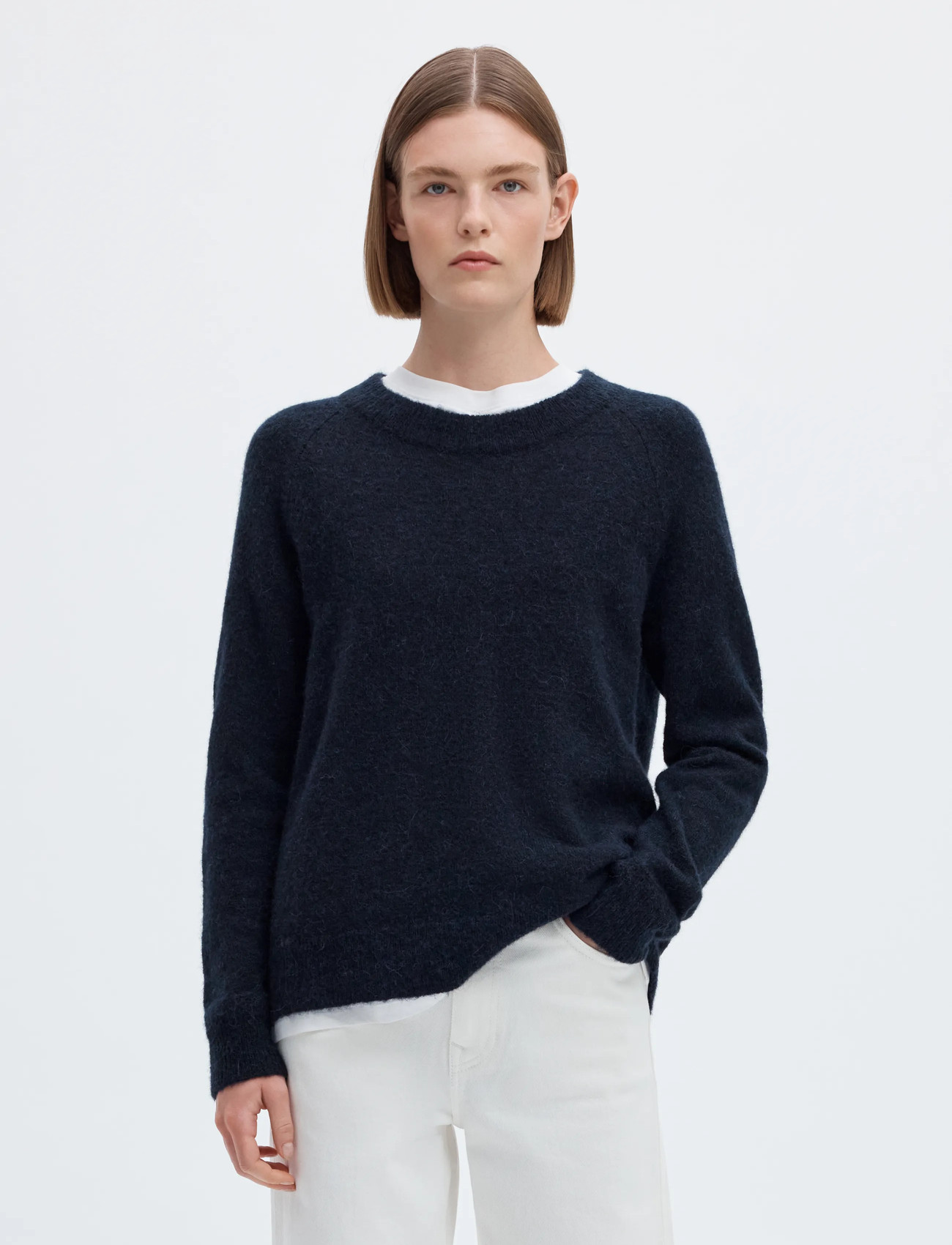 SELECTED Slflulu LS Knit O-Neck stickade tröjor dam – bild 6