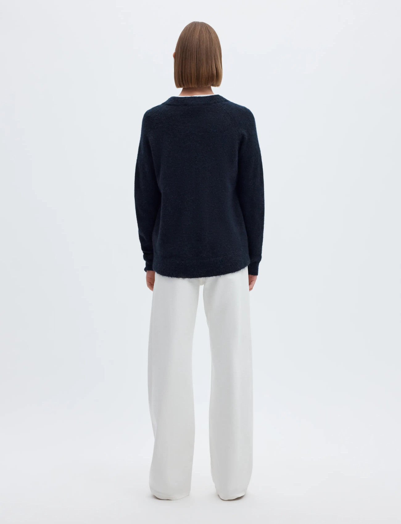 SELECTED Slflulu LS Knit O-Neck stickade tröjor dam – bild 7