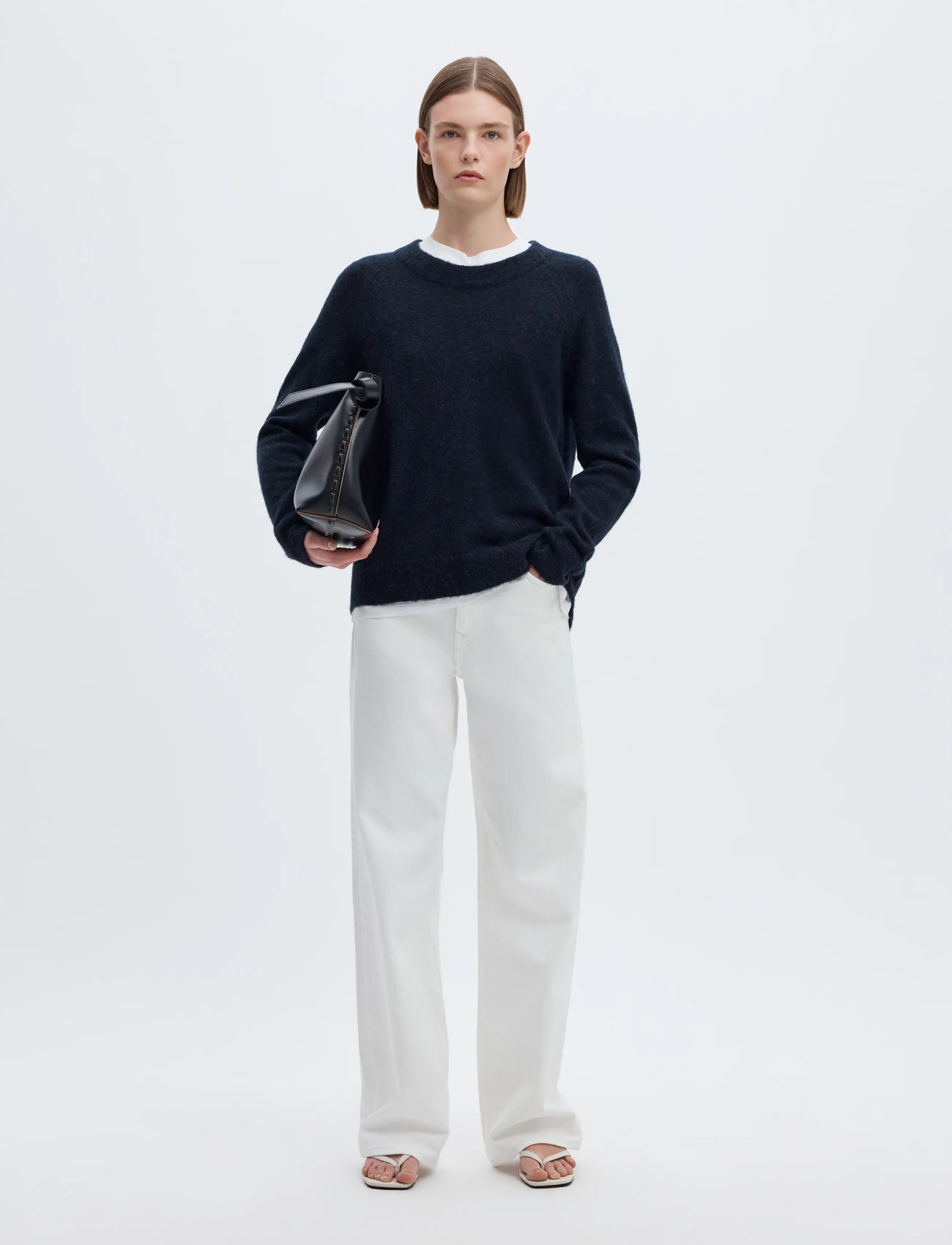 SELECTED Slflulu LS Knit O-Neck stickade tröjor dam – bild 10