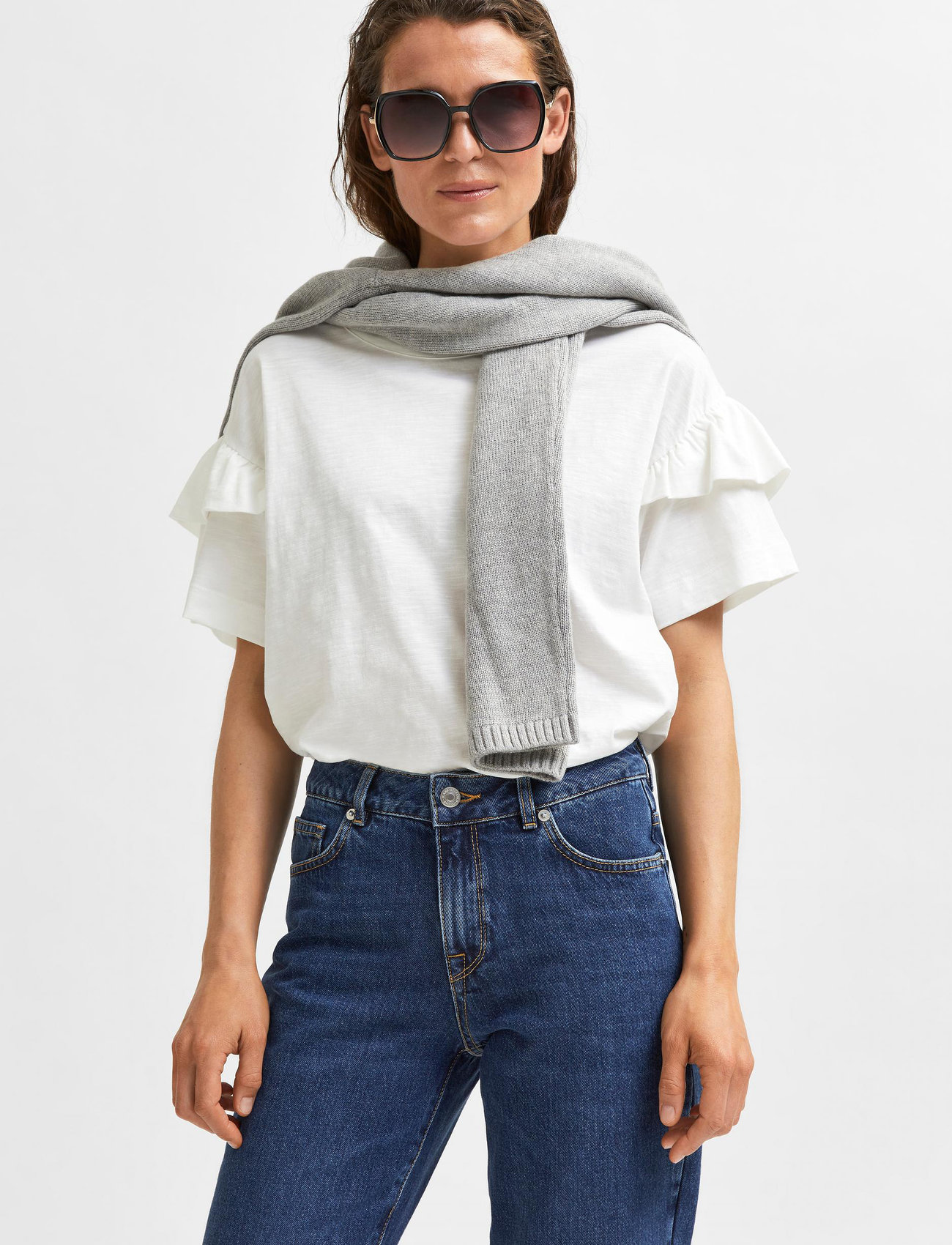 SELECTED Rylie SS Florence Tee t-shirts dam – bild 9
