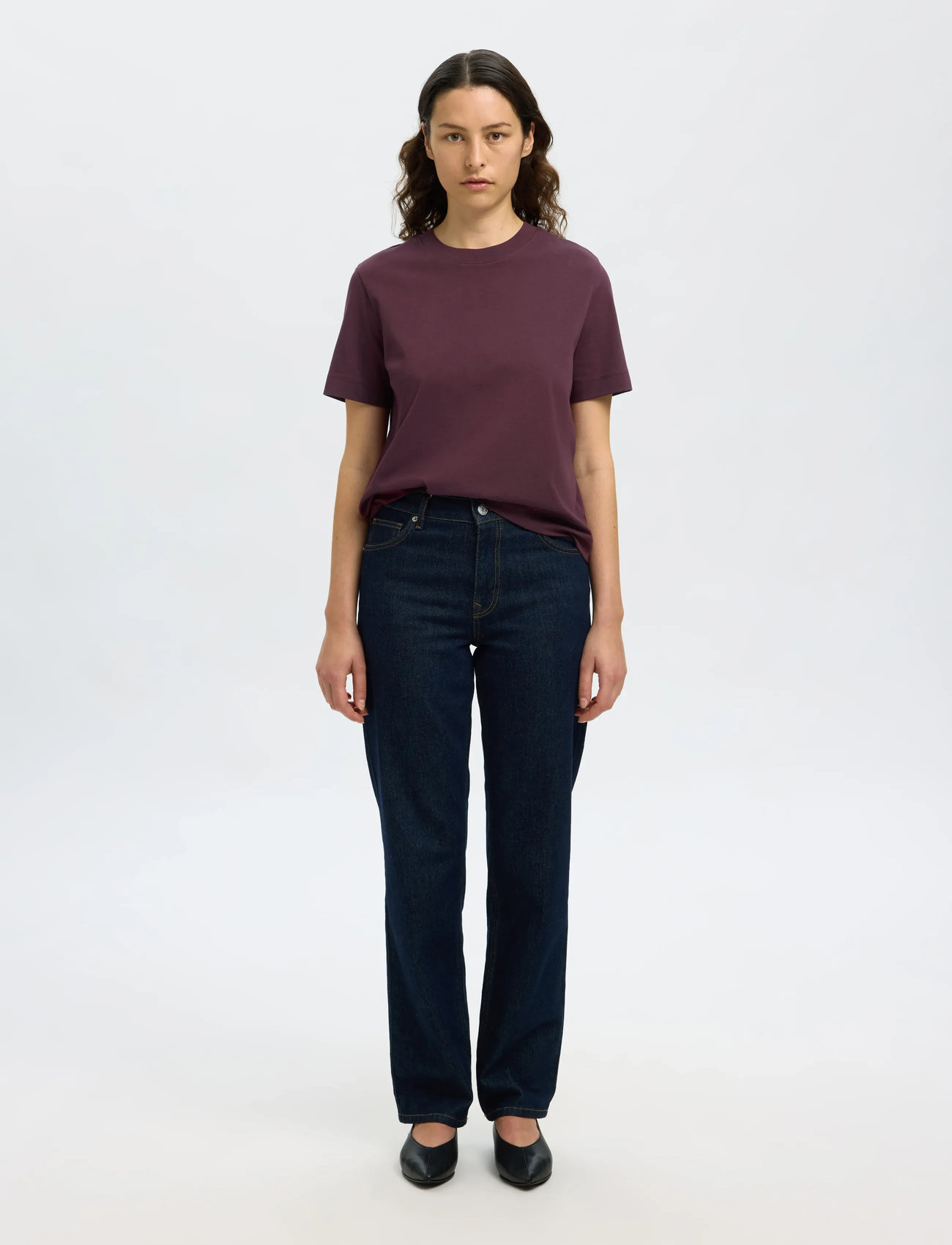 SELECTED Slfessentail Boxy Tee t-shirts dam – bild 6