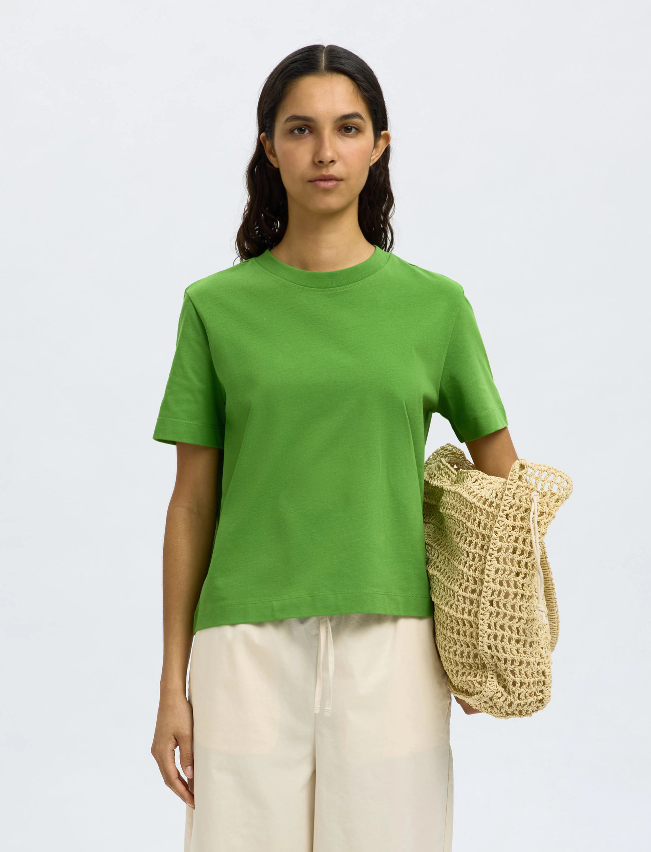 Selected Slwessential Ss Boxy Tee Noos - - XS 7