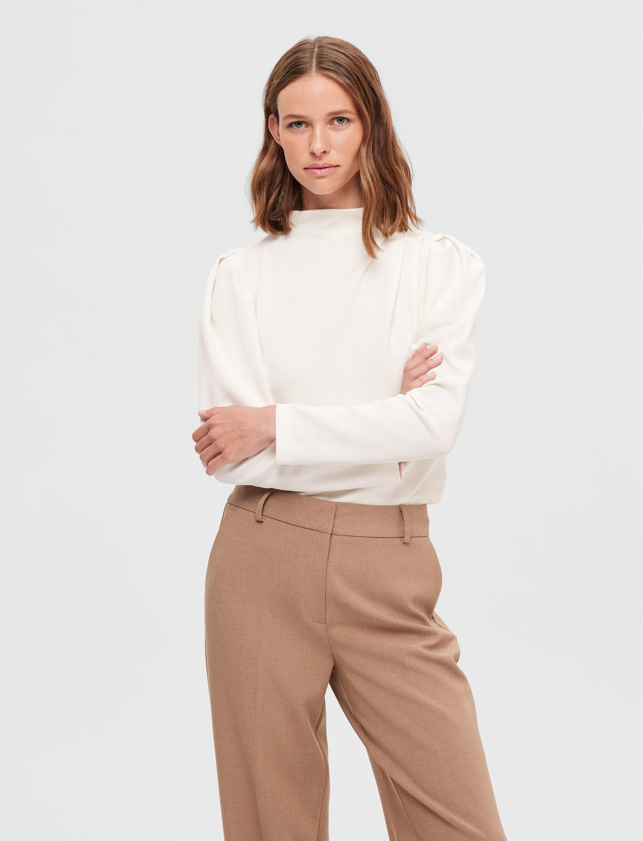 SELECTED Fenja LS T-Neck Top skjortor & blusar dam – bild 9