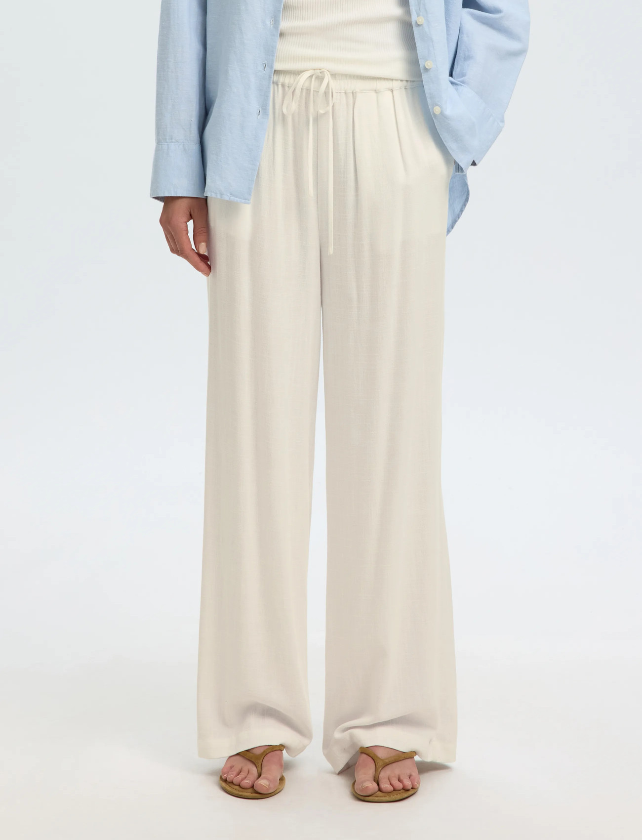 SELECTED Sflviva-Gulia HW Linen Pant linnebyxor dam – bild 5