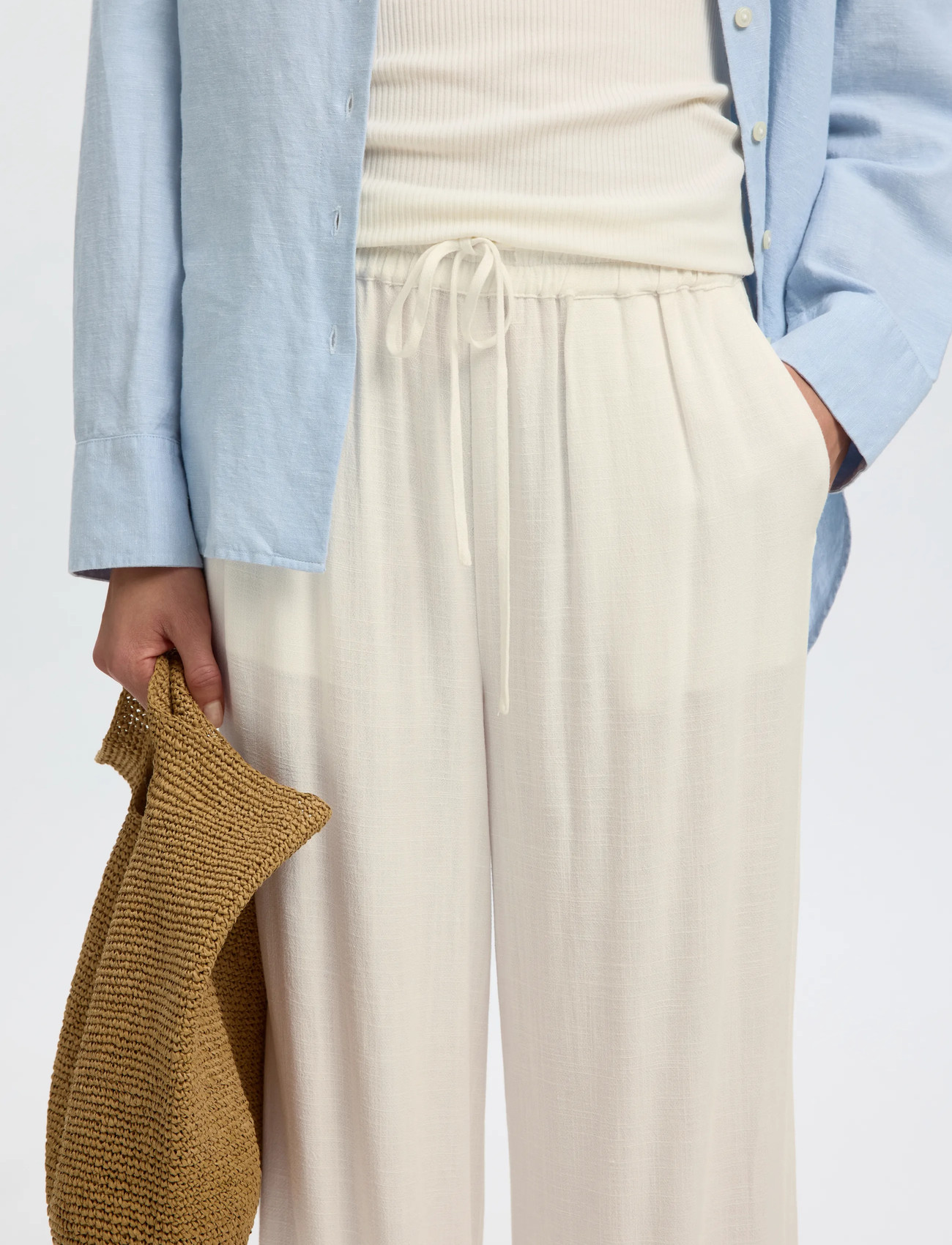 SELECTED Sflviva-Gulia HW Linen Pant linnebyxor dam – bild 8