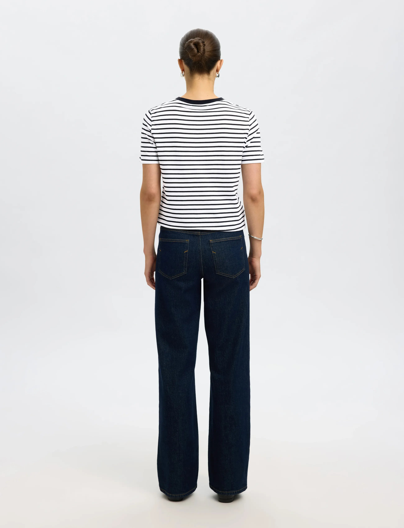 SELECTED Essential SS Stripe O-Neck Tee t-shirts dam – bild 6