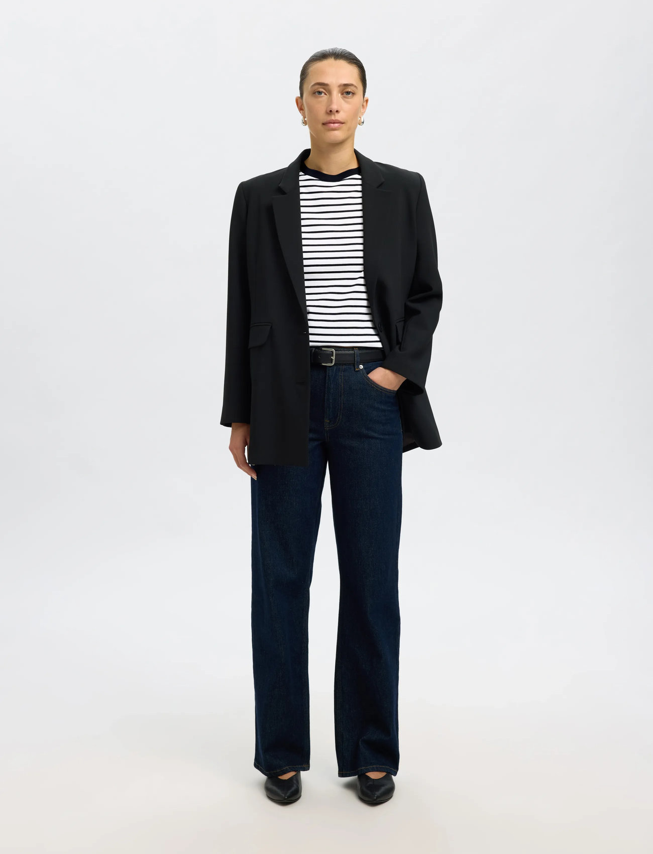 SELECTED Essential SS Stripe O-Neck Tee t-shirts dam – bild 9