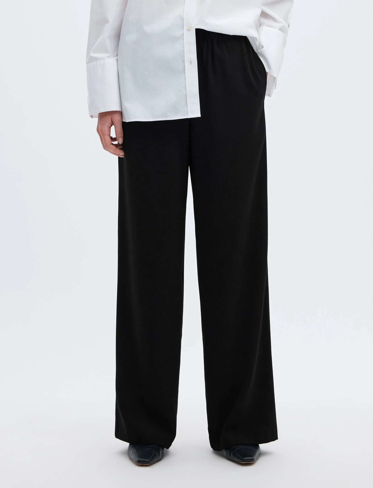 Slftinni-relaxed Mid Waist Wide Pant 5