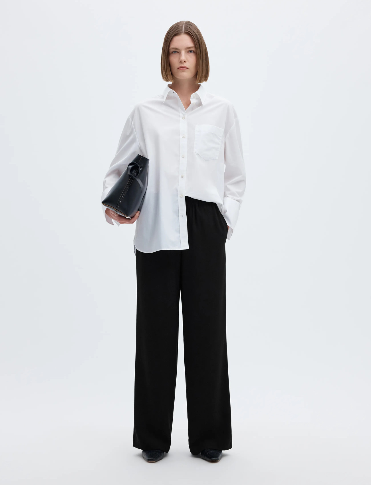 Slftinni-relaxed Mid Waist Wide Pant 9