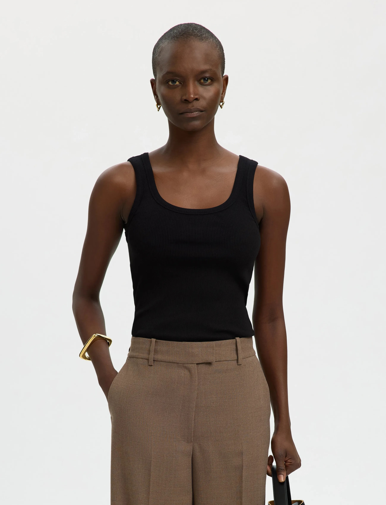 Selected Slwanna U-Neck Tank Top Noos - - M 1