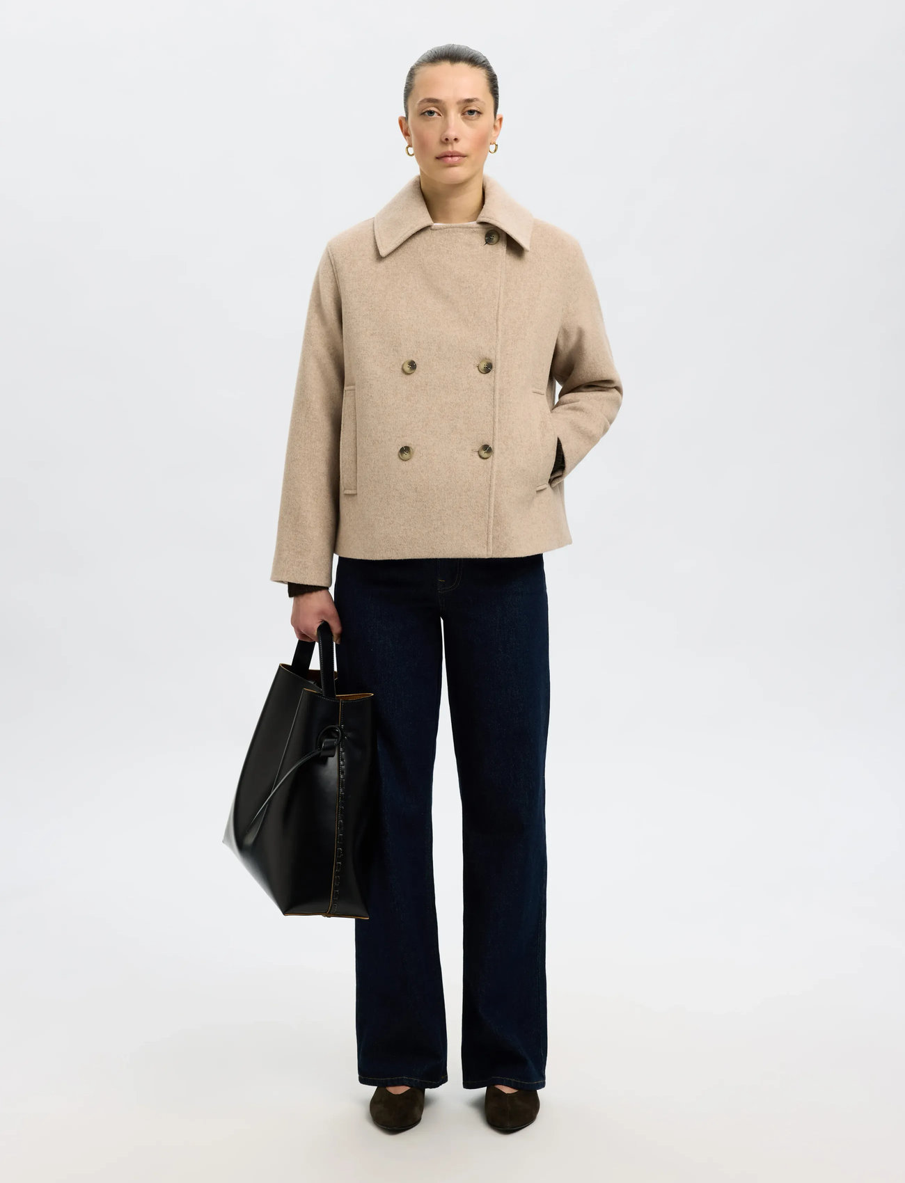 SELECTED Slfalma Wool Blend Jacket kavajer & blazers dam – bild 7