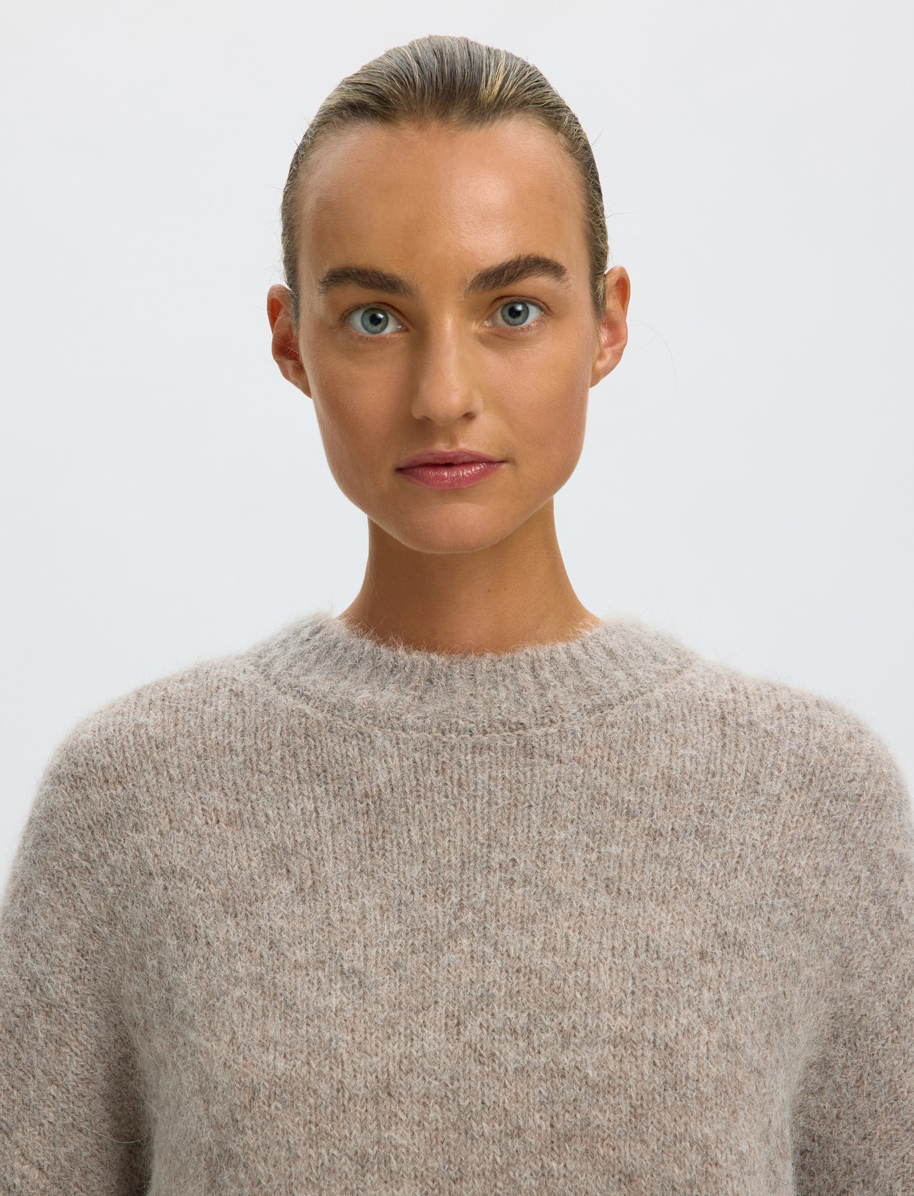 SELECTED Slfgabriella Ls Knit New O-nec stickade tröjor dam – bild 9