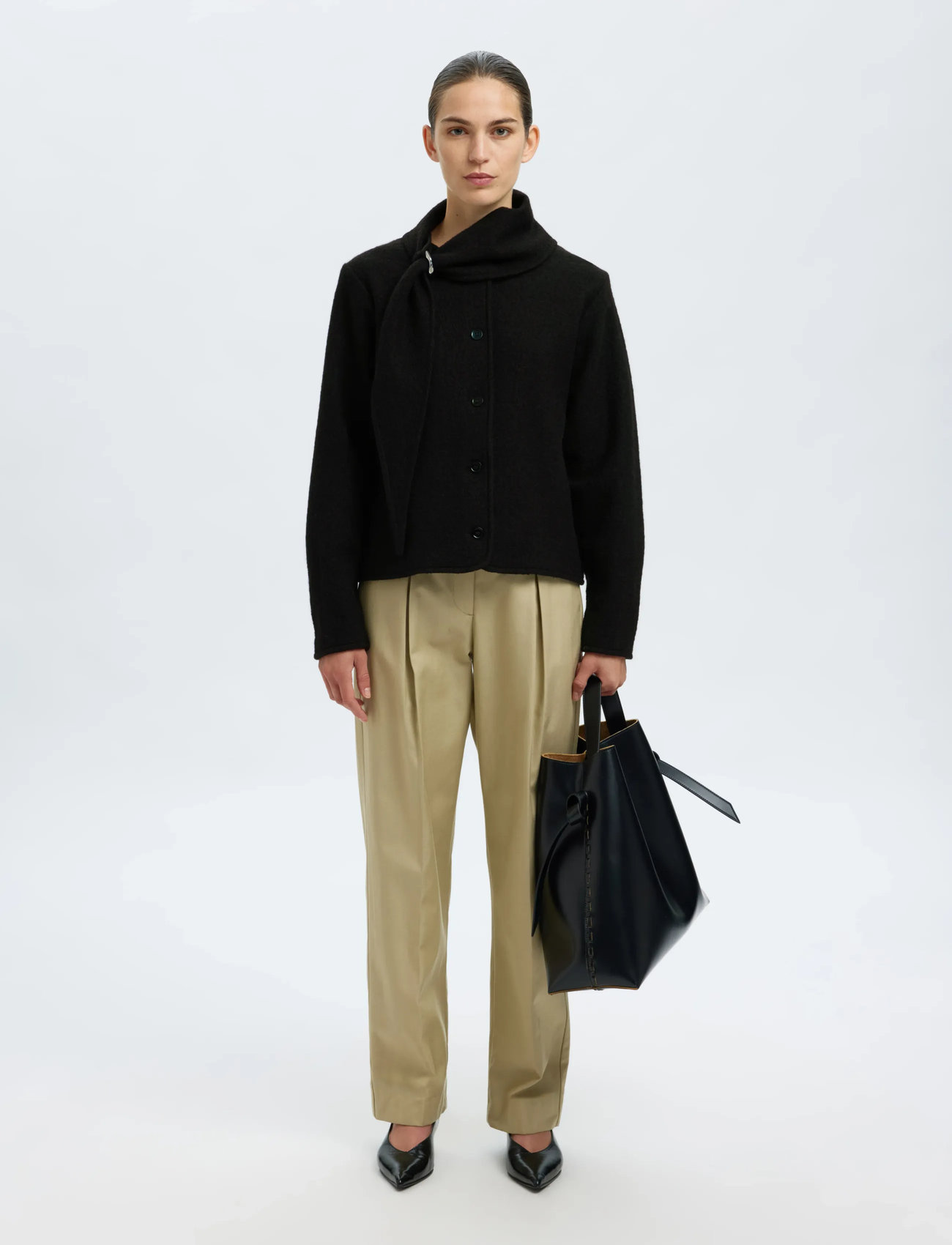 SELECTED Slfdarla Ls Knit Jacket tunna kappor dam – bild 7