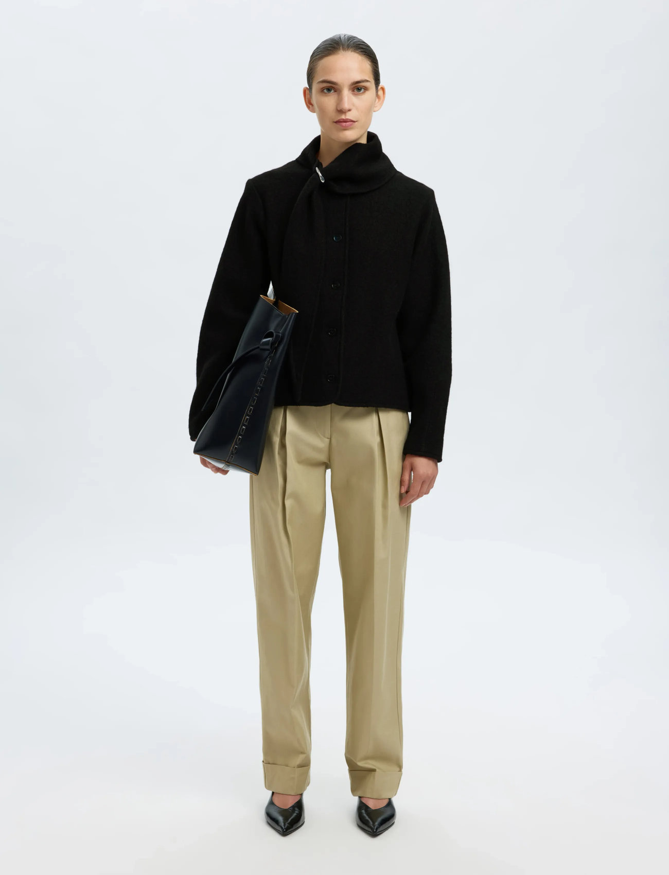 SELECTED Slfdarla Ls Knit Jacket tunna kappor dam – bild 9