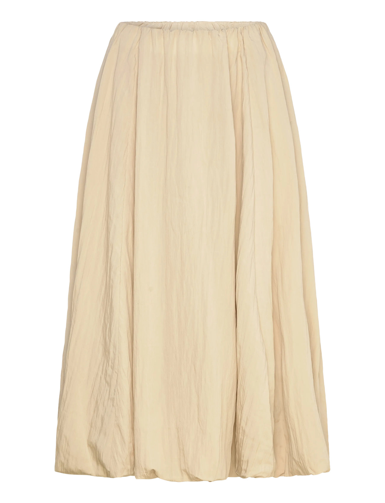 Selected Slfrolan Hw Bubble Hem Midi Skirt - Cream - 34