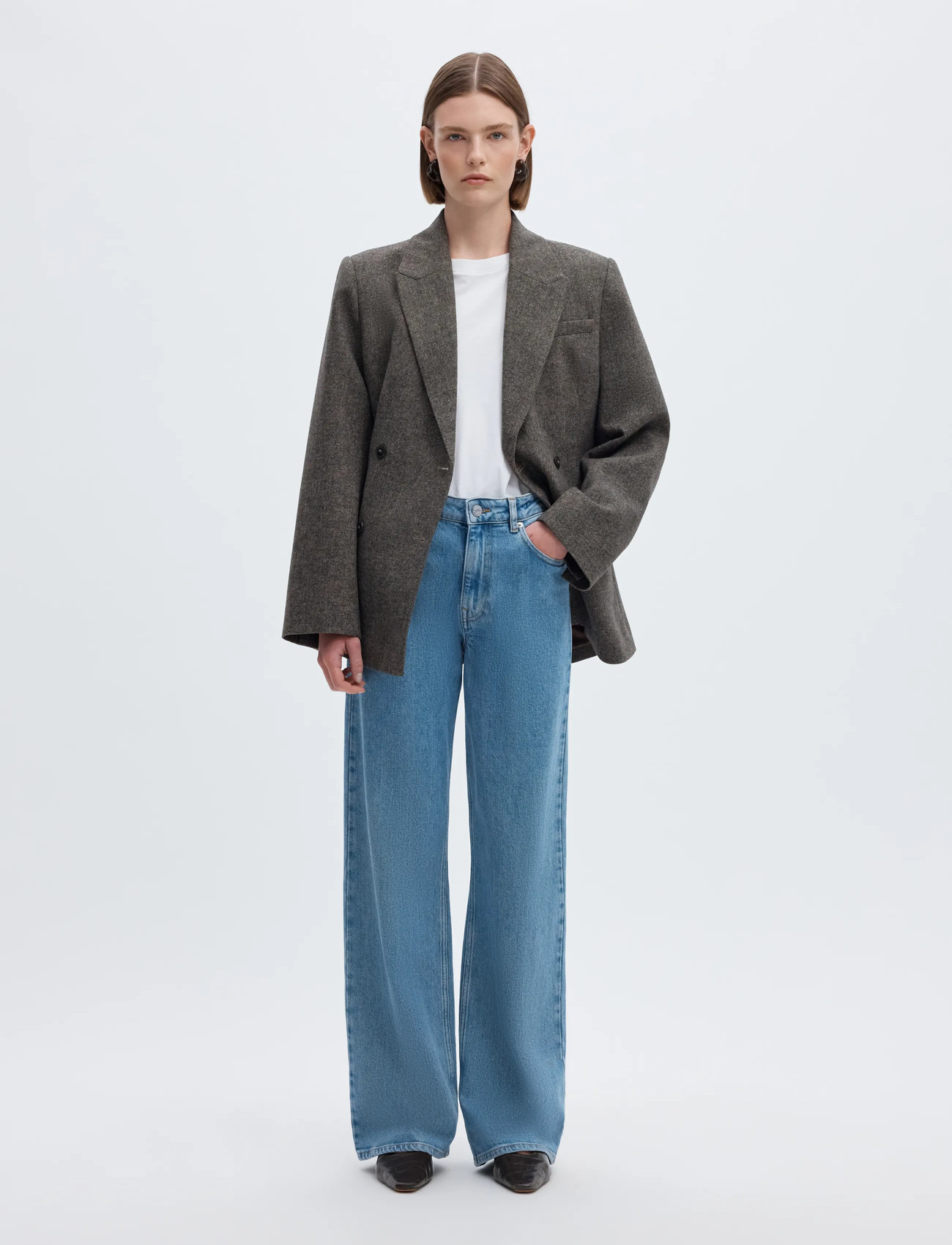SELECTED Slfwide Bea-kori Light Bl Hw J vida jeans dam – bild 8