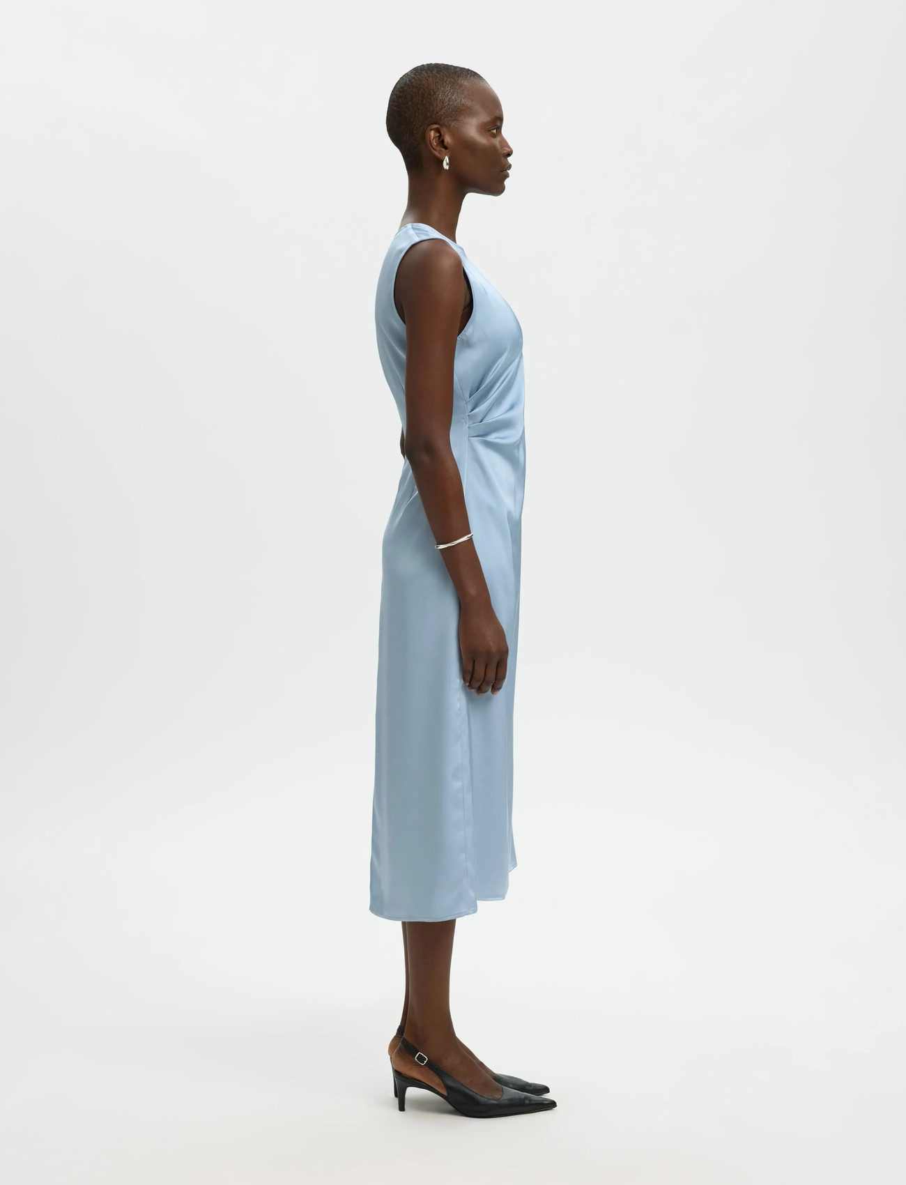 SELECTED Slfchloe Slim Sl O-neck Midi Dress midiklänningar dam – bild 8