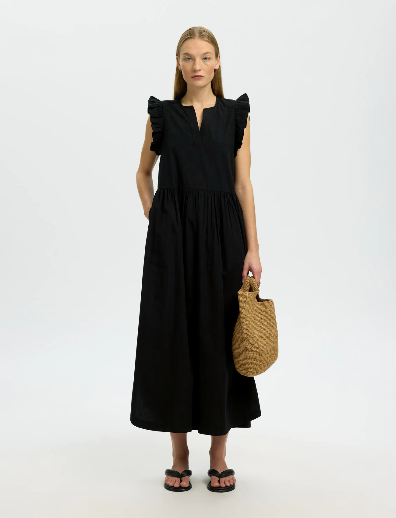 SELECTED Slfblair-ida Regular Sl Long Dress midiklänningar dam – bild 9
