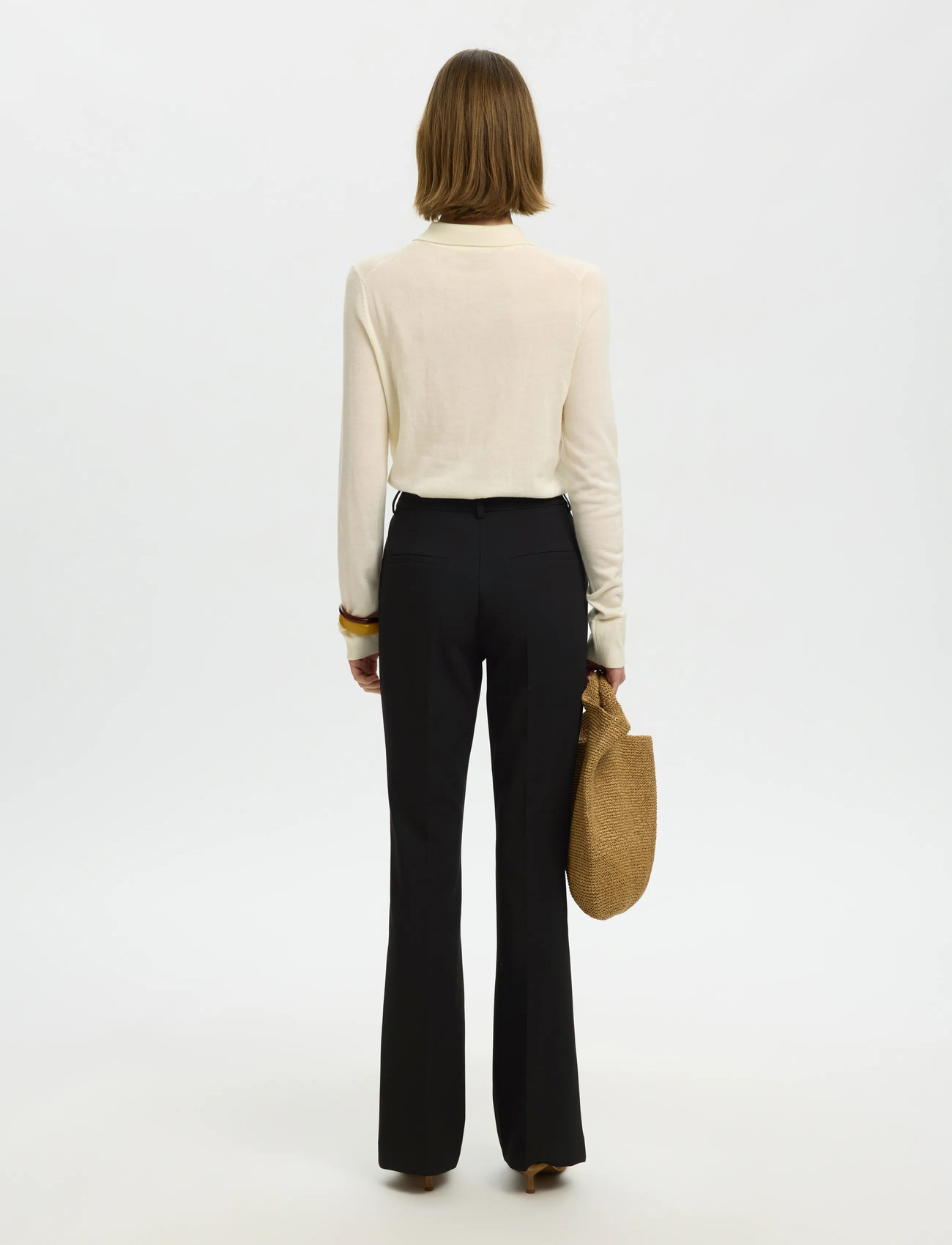SELECTED Slfrita Mw Slim Flared Pant kostymbyxor dam – bild 6