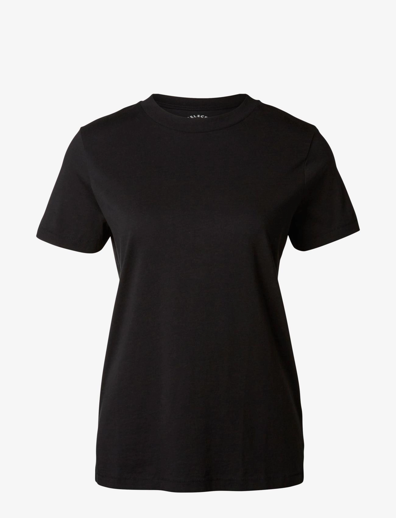 Selected SLFMY PERFECTS TEEOX CUT - Selected - BLACK / black