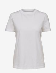 Selected Femme - SLFMY PERFECTS TEEOX CUT - marškinėliai - bright white - 0