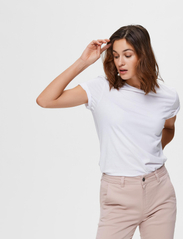 Selected Femme - SLFMY PERFECT SS TEE BOX CUT B NOOS - laagste prijzen - bright white - 6